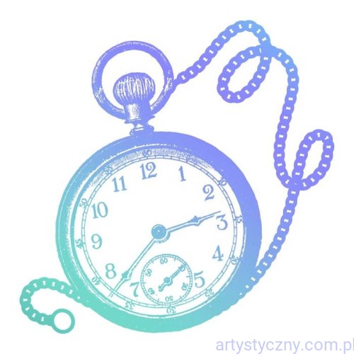 Stempel Akrylowy Timepiece - Zegarek kieszonkowy z dewizką