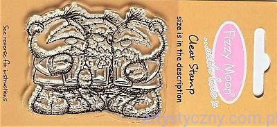Stempel akrylowy Fizzy Moon ~ Cheers ~ Miś i Zdrówko 010