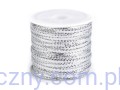 Wstążka Tasiemka Metalizowana Srebrna 3mm ~ 3 metry