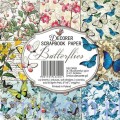 Zestaw papierów do scrapbookingu  Butterflies Motyle - 15x15cm
