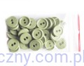 Guziki Guziczki 11mm - Oliwkowe - 60 sztuk