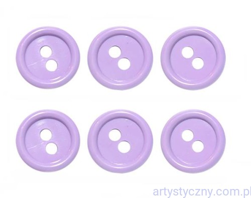 Guziki Guziczki 11mm - Liliowe - 60 sztuk