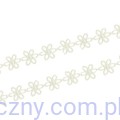 Aplikacje Ażurki 1,7 cm Ażurowe kwiatki ~ 50 szt ~ KREMOWE