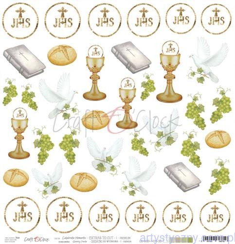 Papier do scrapbookingu Craft o'Clock - Holy Communion -- motywy komunijne do wycinania