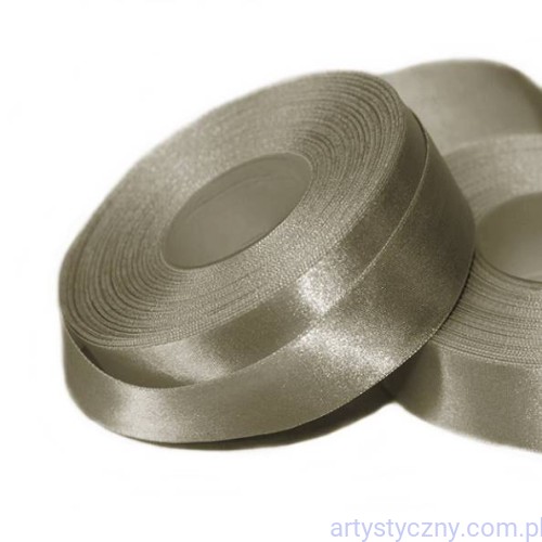Tasiemka satynowa, wstążka atłasowa 25mm - Cappuccino z129