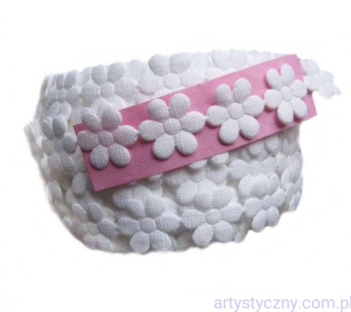 Aplikacje Lniane Nagietki Kwiatki 50 szt Kremowe