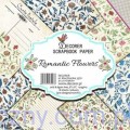 Papiery do Scrapbookingu 20x20cm, Romantic Flowers, 6 ark