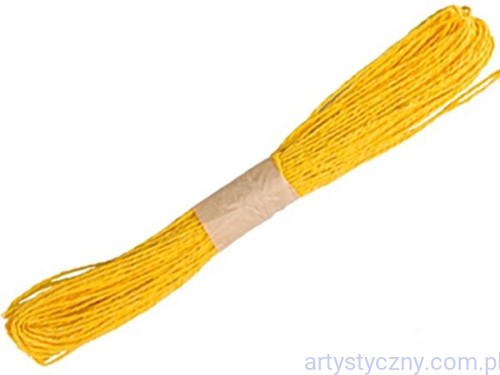 Sznurek Papierowy 30 metrów ŻÓŁTY