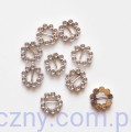 Klamra Klamerki Ozdobne do Wstążki 12mm - 10 szt