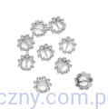 Klamra Klamerki Ozdobne do Wstążki 12mm - 10 szt