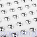 Serca Serduszka 10mm Samoprzylepne 54szt SREBRNE