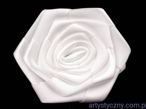 Róża Różyczka Satynowa 70mm - Biała