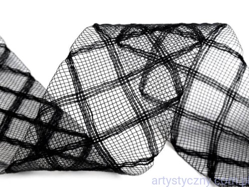 Krynolina modniarska miękka 4,5cm CZARNA - 1 metr