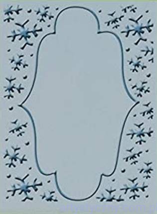 Folder Cuttlebug A6 - Winter Frolic - Ozdobna Ramka Śnieżynki