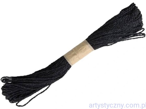 Sznurek Papierowy 30 metrów CZARNY