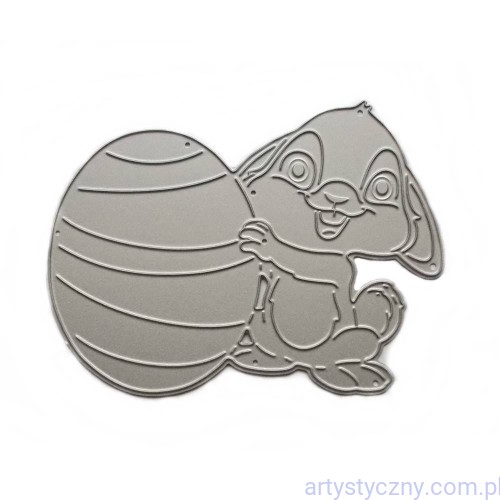 Wykrojnik Zajączek z Pisanką na Wielkanoc