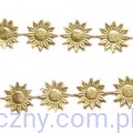 Aplikacje SŁONECZKA 1,4 cm ~ 60 szt ~ ZŁOTE LYCRA