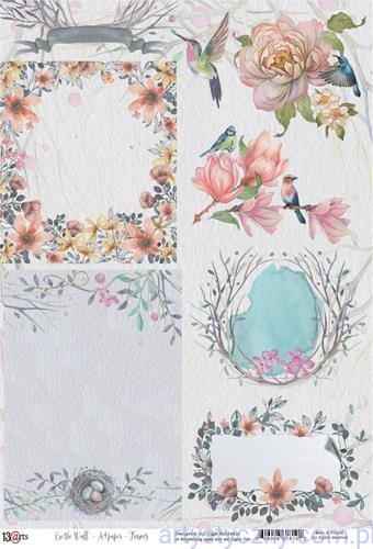 Papier Ozdobny A4 Elementy do wycięcia 13@arts - On the Wall - Frames ARTOW11