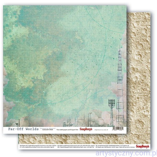 Papier do Scrapbookingu, Far-Off Worlds, Interstellar Adventure 30x30сm
