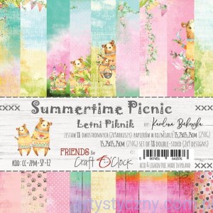 Zestaw papierów Craft o'Clock - Summertime Picnic - 15x15cm
