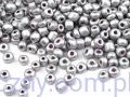 Szklane Koraliki Rokail 4mm Srebrne 30g, 400szt