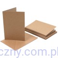 PAPERMANIA A6 Card Blanks (50szt) - Recycled Kraft - KARTKI I KOPERTY