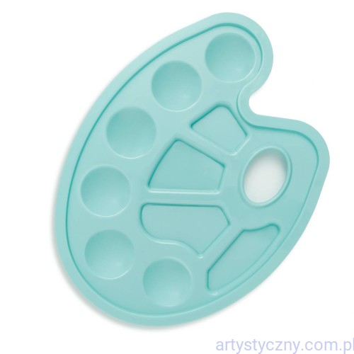 Paleta malarska plastikowa owalna Mint