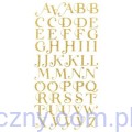 Naklejki Brokatowe - Złoty Alfabet 50szt - 098