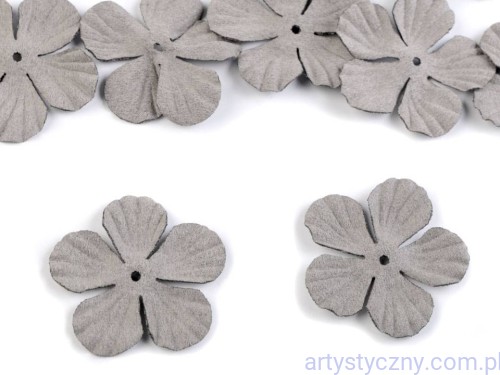 Półprodukt do wykonania kwiatka 3D 42mm - 20szt - Szare