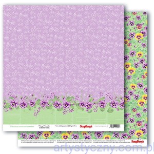 Papier do Scrapbookingu, Precious Memories, Bratki i Rowery 30x30cm
