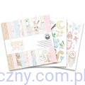 Zestaw papierów do scrapbookingu P13 15x15cm - Baby Joy  - dziecięce niemowlęce wzory P13-BAB-09