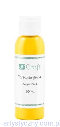 Farba Akrylowa 60ml - MEDIUM CADMIUM YELLOW - Żółta