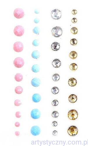 Cyrkonie Kryształki Samoprzylepne Fasetowane So in Love 40szt