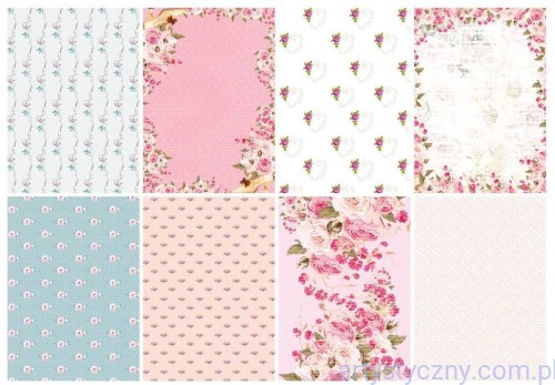 Zestaw papierów do scrapbookingu Joy! Crafts -  Wedding Roses - 12xA4 - 6011/0611