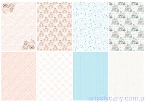 Zestaw papierów do scrapbookingu Joy! Crafts - Sweet Baby - 12xA4 - 6011/0631