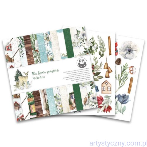 Zestaw papierów 15x15cm P13, The Four Seasons - Winter, 24 ark P13-WIN-09
