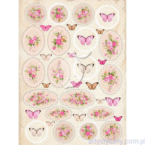 Papier LemonCraft A4, 250gsm - Vintage Time, Sweet Secrets 029