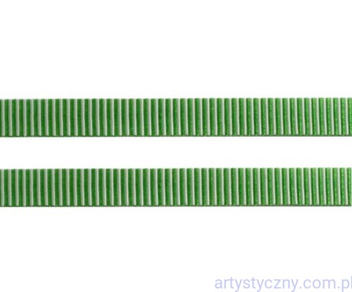 Tasiemka Rypsowa 9mm/3m Zielono-Biała Streak
