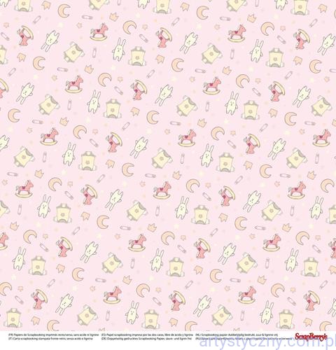 SCB220611104B Papier do Scrapbookingu, First Moments, Little One Borders, 30x30сm