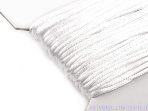 Sznurek Satynowy Gorsetowy ~ BIAŁY 101 - 3 metry