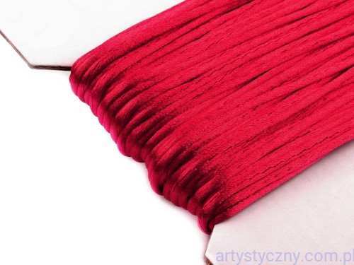 Sznurek Satynowy Gorsetowy ~ BORDOWY 168 - 3 metry