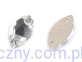 Szlifowane kamienie, dżety do przyszycia 6x12mm, 100szt, Crystal