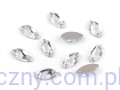 Szlifowane kamienie, dżety do przyszycia 5x10mm, 100szt, Crystal