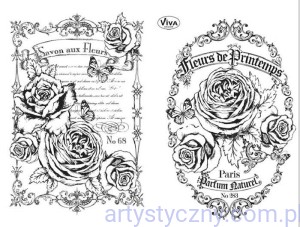 Stemple Akrylowe Viva Decor - Fleurs de Printempts - Róże Różyczki - 096