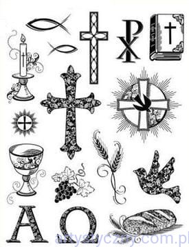 Stemple Akrylowe VIVA - Christian Symbols - Komunia św. - 041