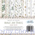 PHBJSSSET Zestaw Papierów 15x15cm - Białe jak Śnieg - Paper Heaven
