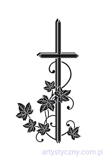 Stempel Akrylowy Viva - Krzyż i Bluszcz