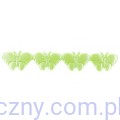 Aplikacje Motylki na taśmie MŁODA ZIELEŃ ~ 40 sztuk