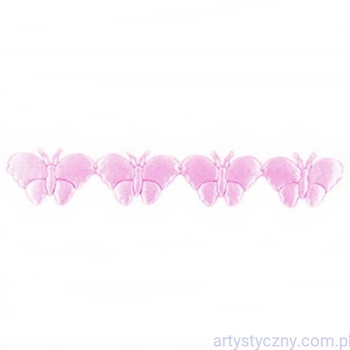 Aplikacje Motylki na taśmie MŁODA ZIELEŃ ~ 40 sztuk