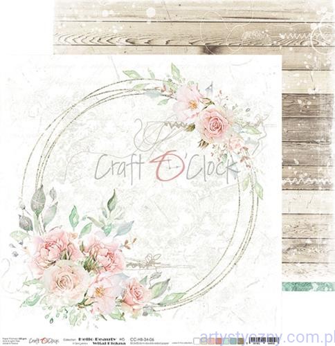 CC-HB-34-06 Papier Ozdobny Craft o'Clock 30x30cm - Hello Beauty 06